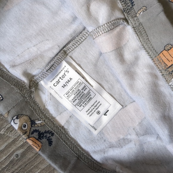 BOGO!!;Carter's Easter Pajama Pants Leggings Size 14 - Picture 3 of 4